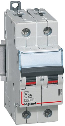 Выключатель автоматический Legrand DX3-E 6000 2п 25А C 10кА картинка